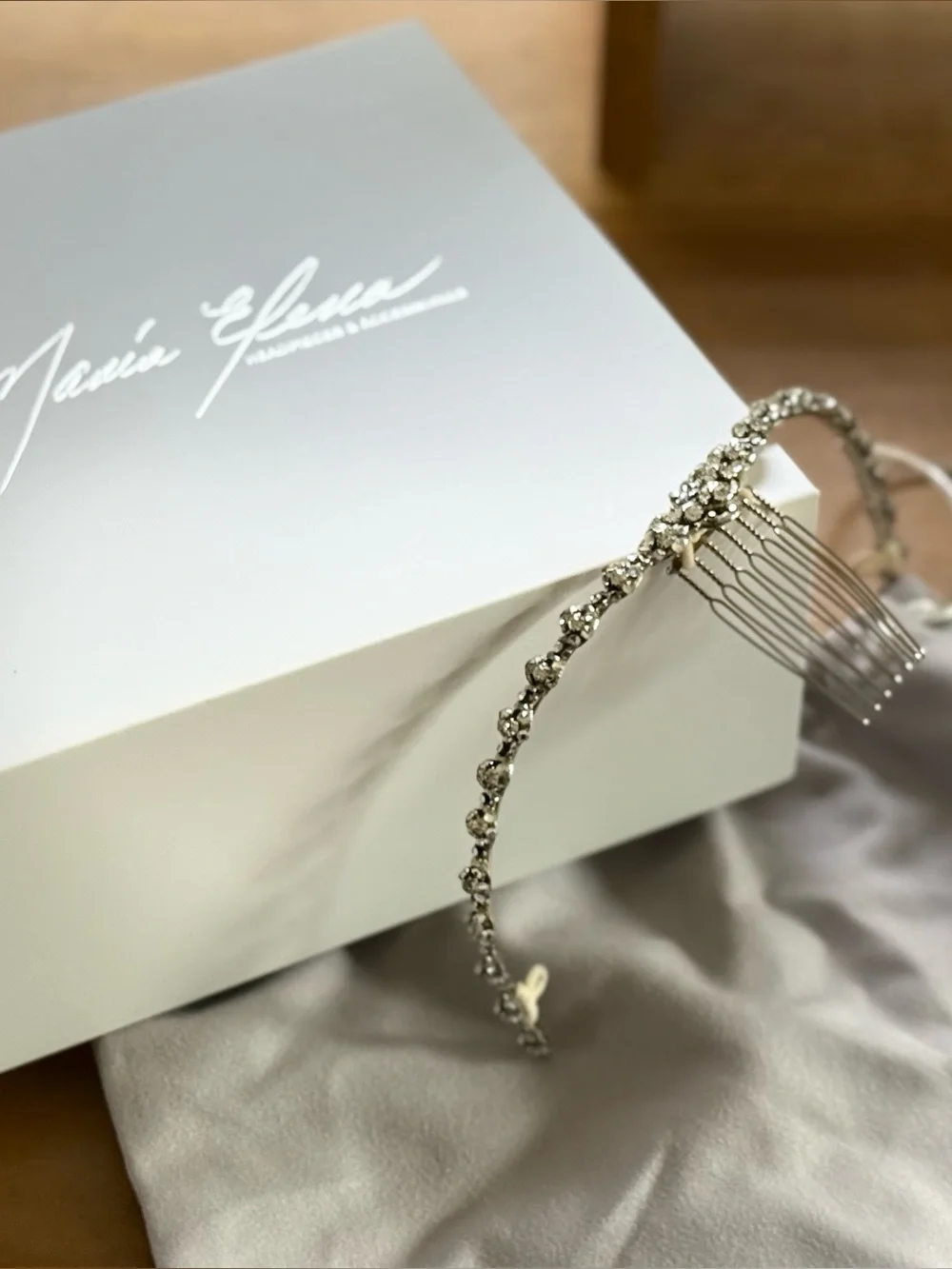 Bridal Maria Elena REVIVE Headband in Silver